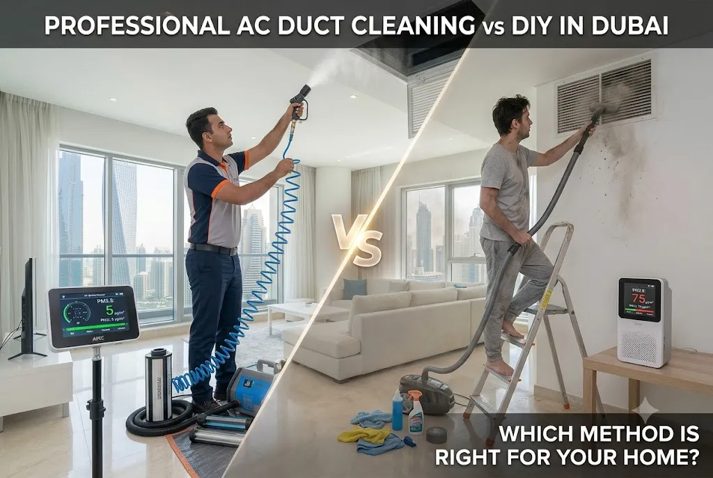 Professional AC Duct Cleaning vs DIY in Dubai